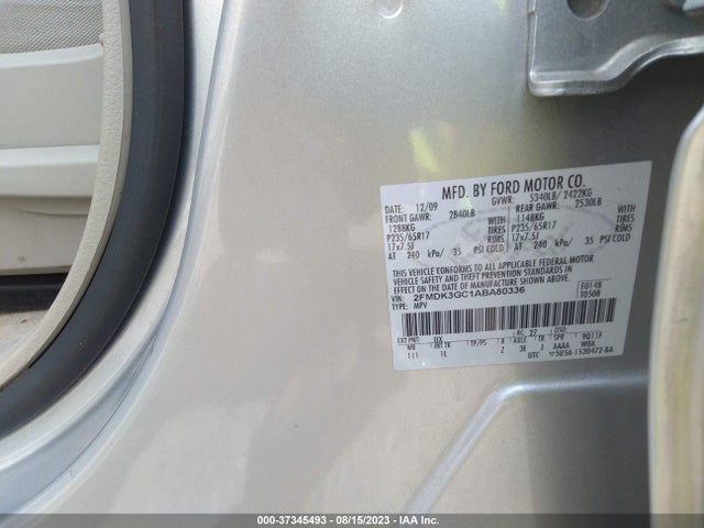 2010 FORD EDGE SE VIN: 2FMDK3GC1ABA80336