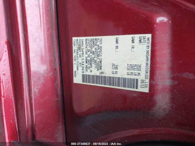 Nissan Altima 2.5 S 2014 1N4AL3AP8EC134369 Image 9