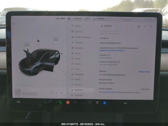 5YJYGDEE8MF141142 Tesla Model Y Long Range