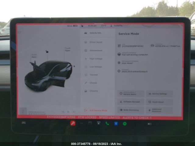 5YJYGDEE8MF141142 Tesla Model Y Long Range