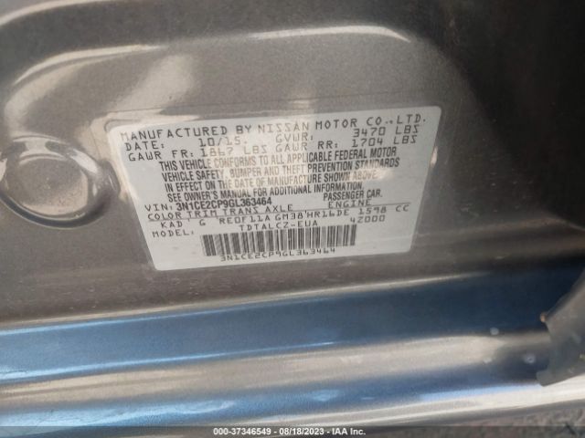3N1CE2CP9GL363464 Nissan Versa Note S Plus