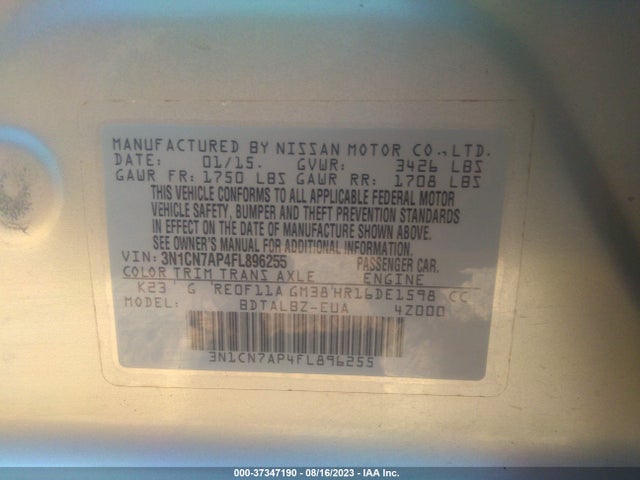 Nissan 2015 2015 3N1CN7AP4FL896255 Image 24