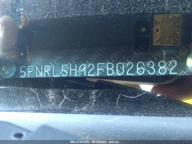 Honda Odyssey Touring 2015 5FNRL5H92FB026382 Image 14