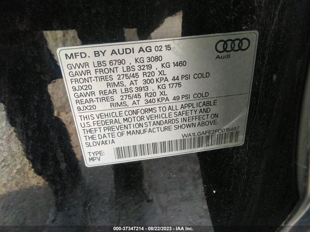 WA1LGAFE2FD015497 Audi Q7 3.0t Premium Plus