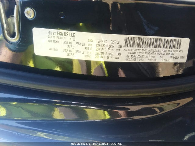 2C4RC1GGXKR702567 Chrysler Pacifica Limited