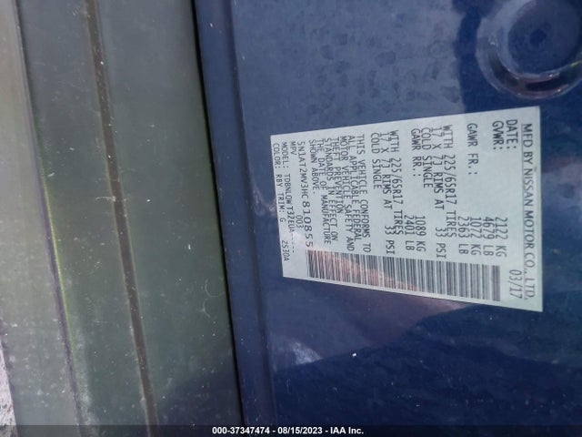 Nissan ROGUE SV 2017 5N1AT2MV3HC810855 Image 9
