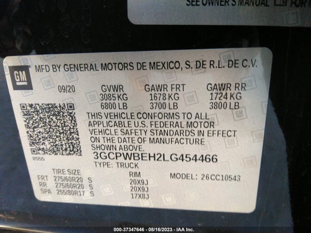 Chevrolet Silverado 1500 Custom 2020 3GCPWBEH2LG454466 Image 9
