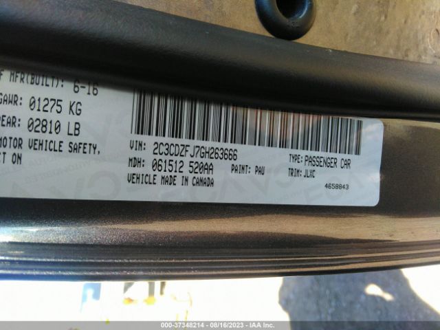 2C3CDZFJ7GH263666 Dodge Challenger R/t Scat Pack