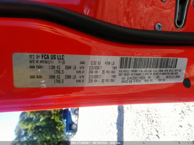 3C4NJDDB2JT458391 Jeep Compass Trailhawk