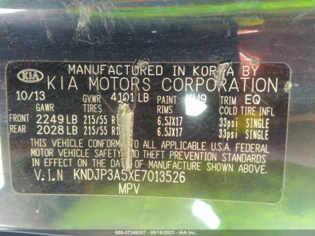 KNDJP3A5XE7013526 KIA SOUL +