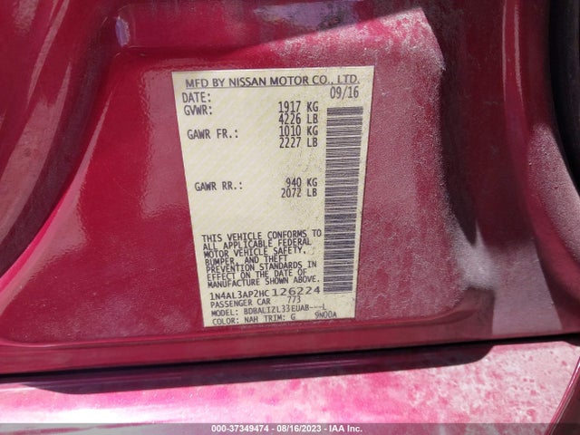 Nissan Altima 2017 1N4AL3AP2HC126224 Image 21
