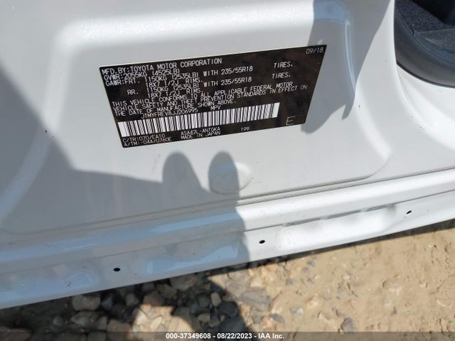 2018 TOYOTA RAV4 LIMITED/PLATINUM VIN: JTMYFREV8JJ206995