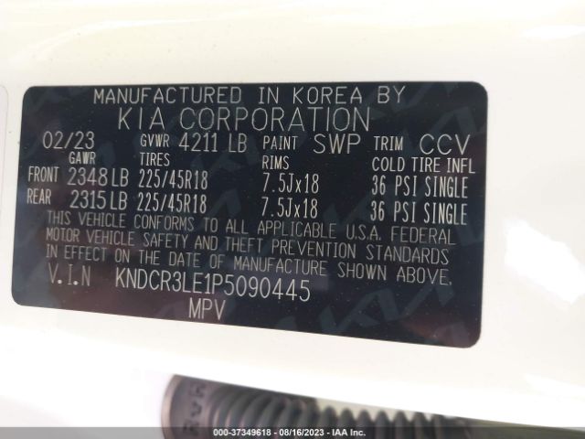 KNDCR3LE1P5090445 KIA Niro Ex Touring