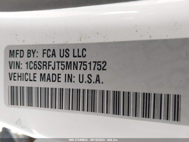 1C6SRFJT5MN751752 RAM 1500 Laramie