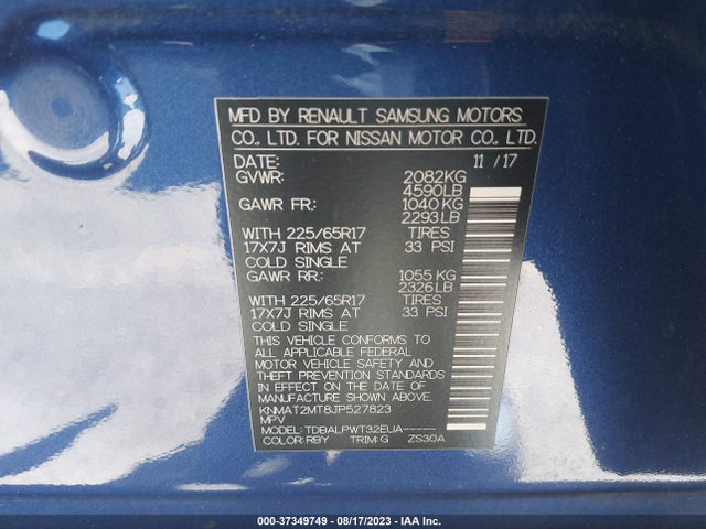 Nissan ROGUE S 2018 KNMAT2MT8JP527823 Image 16