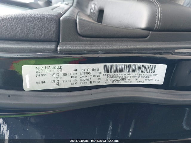 2018 JEEP GRAND CHEROKEE LAREDO VIN: 1C4RJEAG3JC429520