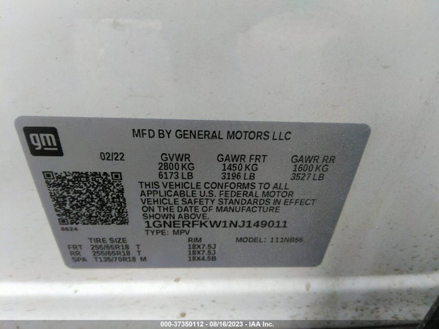 Chevrolet Traverse Ls 2022 1GNERFKW1NJ149011 Image 9