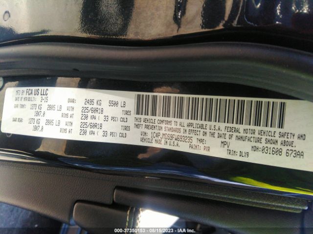 1C4PJMDS9FW693235 Jeep Cherokee Limited