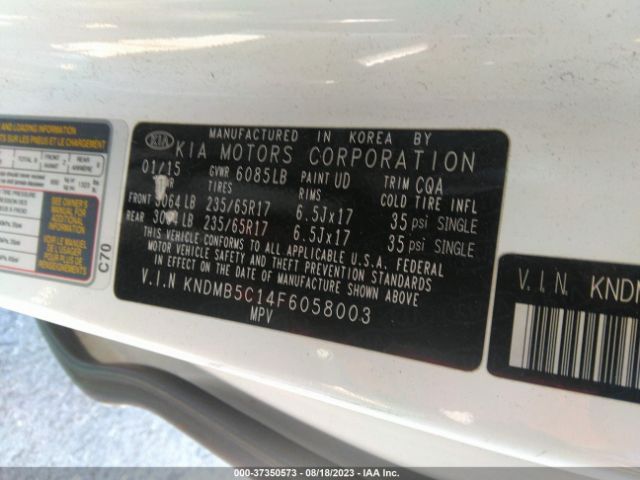 KNDMB5C14F6058003 KIA SEDONA LX