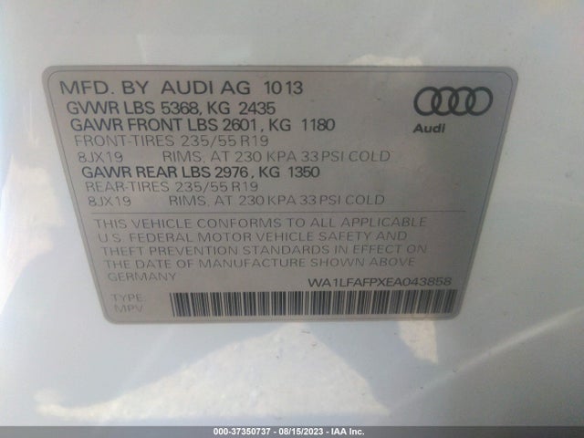 WA1LFAFPXEA043858 Audi Q5 Premium Plus