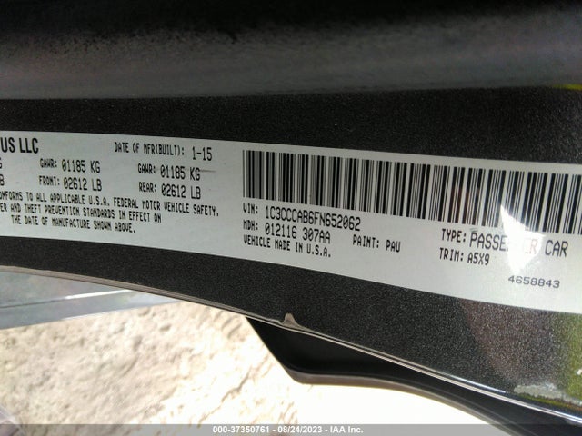 1C3CCCAB6FN652062 Chrysler 200 Limited