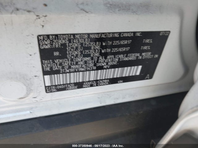Toyota Rav4 Xle 2022 2T3W1RFV1NW214318 Image 9