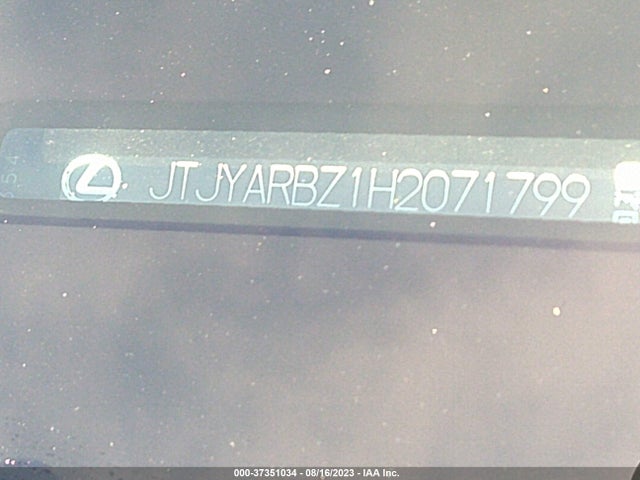 JTJYARBZ1H2071799 Lexus Nx Nx Turbo