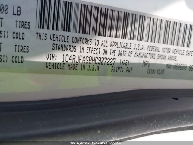1C4RJFAG8HC927227 Jeep Grand Cherokee Altitude