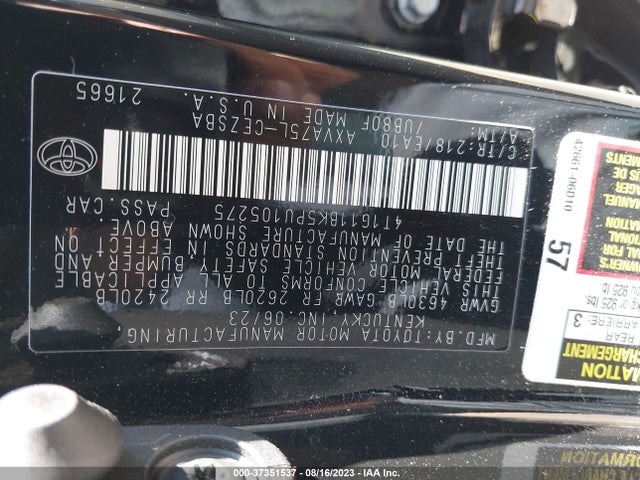 Toyota CAMRY SE 2023 4T1G11BK5PU105275 Image 9
