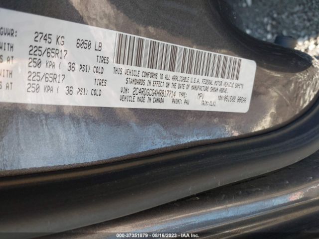 2C4RDGCG4HR817714 Dodge Grand Caravan Sxt