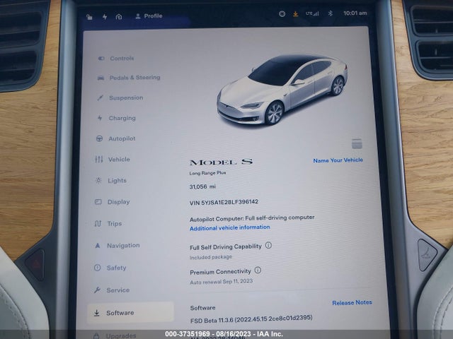 Tesla Model S Long Range 2020 5YJSA1E28LF396142 Image 7