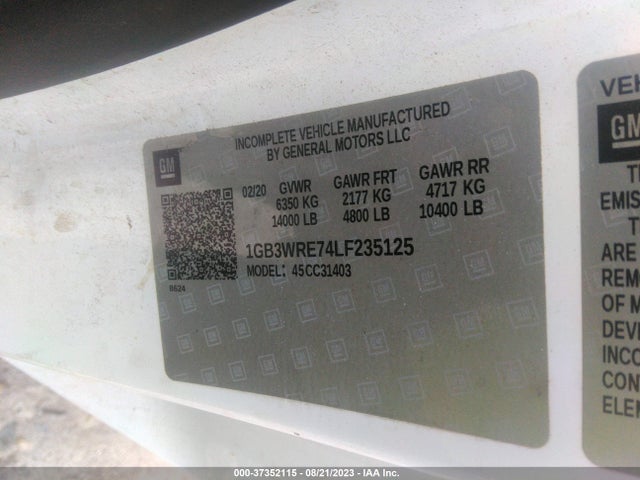 2020 Chevrolet Silverado 3500, VIN: 1GB3WRE74LF235125