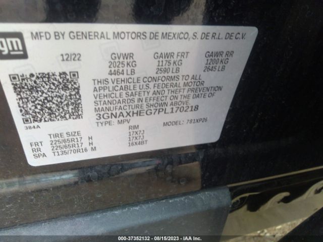 3GNAXHEG7PL170218 Chevrolet EQUINOX LS