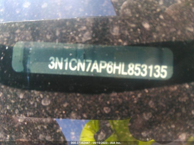 3N1CN7AP6HL853135 Nissan Versa Sedan S Plus