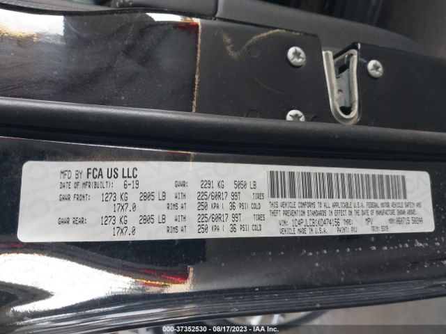 1C4PJLCB1KD474156 Jeep Cherokee Latitude