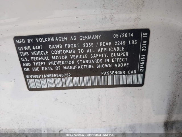 WVWBP7AN8EE540732 Volkswagen Cc R-line