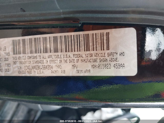 1C4GJXAG3KW564354 Jeep Wrangler Sport S