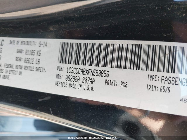 1C3CCCABXFN593856 Chrysler 200 Limited