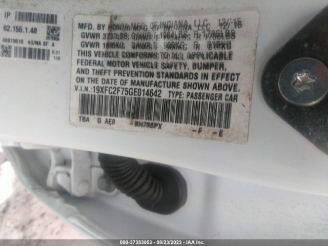 19XFC2F75GE014642 Honda Civic Sedan Ex