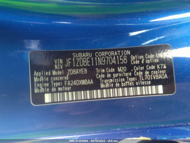 JF1ZDBE11N9704158 Subaru Brz Limited