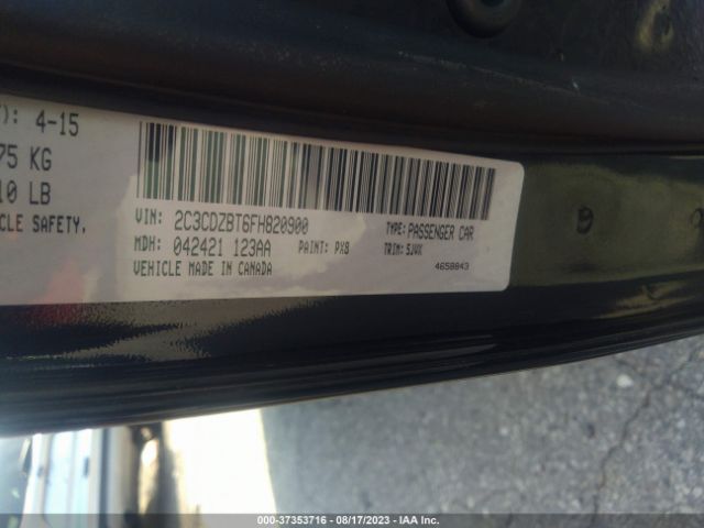 2C3CDZBT6FH820900 Dodge Challenger R/t Plus Shaker