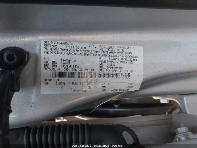 Ford FOCUS S 2016 1FADP3E28GL322361 Image 9