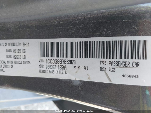 Chrysler 200 S 2015 1C3CCCBB6FN552879 Image 9