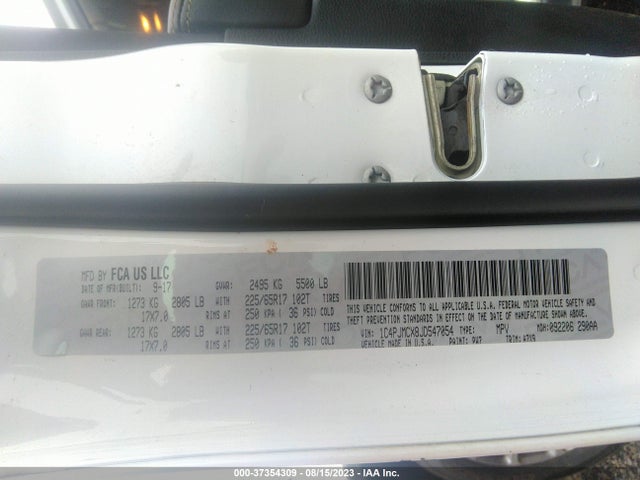1C4PJMCX8JD547054 Jeep Cherokee Latitude