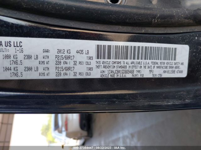 1C4NJCBA1GD665468 Jeep Compass Sport