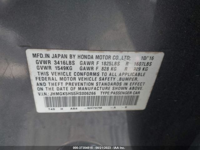 JHMGK5H55HS006266 Honda FIT LX