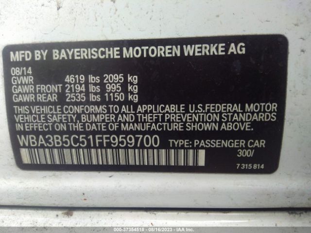 WBA3B5C51FF959700 BMW 3 Series 328i Xdrive
