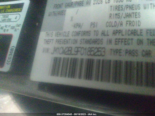 JM1CW2BL9F0185253 Mazda Mazda5 Sport