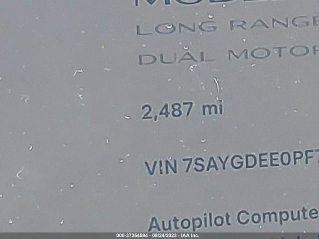 7SAYGDEE0PF748420 Tesla Model Y Long Range