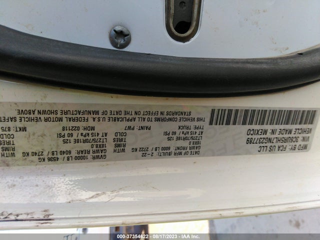 3C6UR5HL7NG237789 RAM 2500 Tradesman